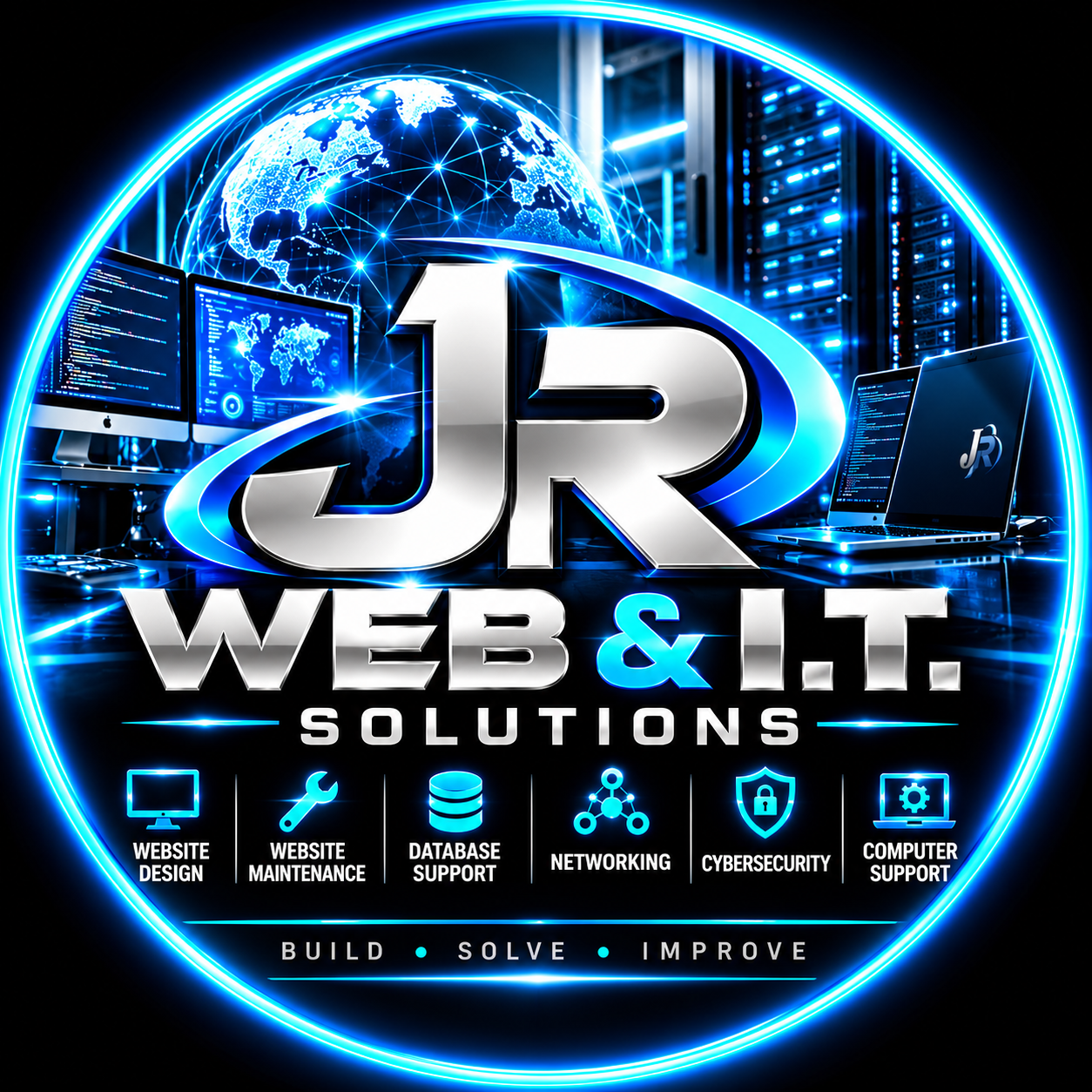 JR Web and IT Solutions Logo